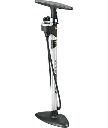 High Pressure Bicycle Floor Pump with Gauge for Road MTB and Gravel Bikes