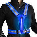 LED Reflective Safety Vest for Night Running Walking and Cycling