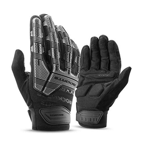 Gel Padded Touchscreen Mountain Bike Gloves with Knuckle Protection