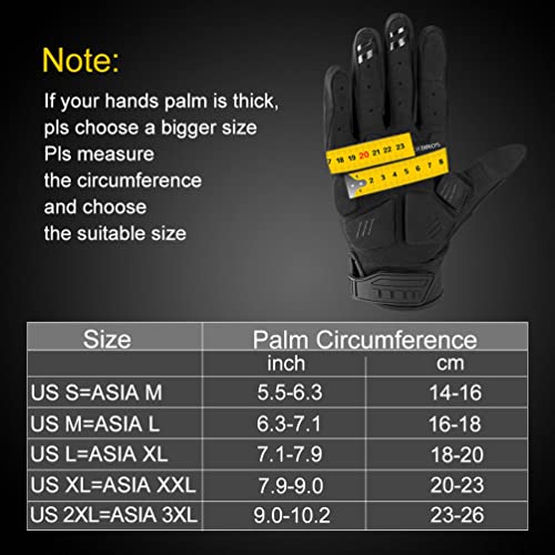 Gel Padded Touchscreen Mountain Bike Gloves with Knuckle Protection