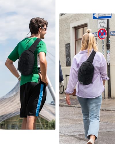 Small RFID Blocking Anti Theft Crossbody Sling Backpack for Travel