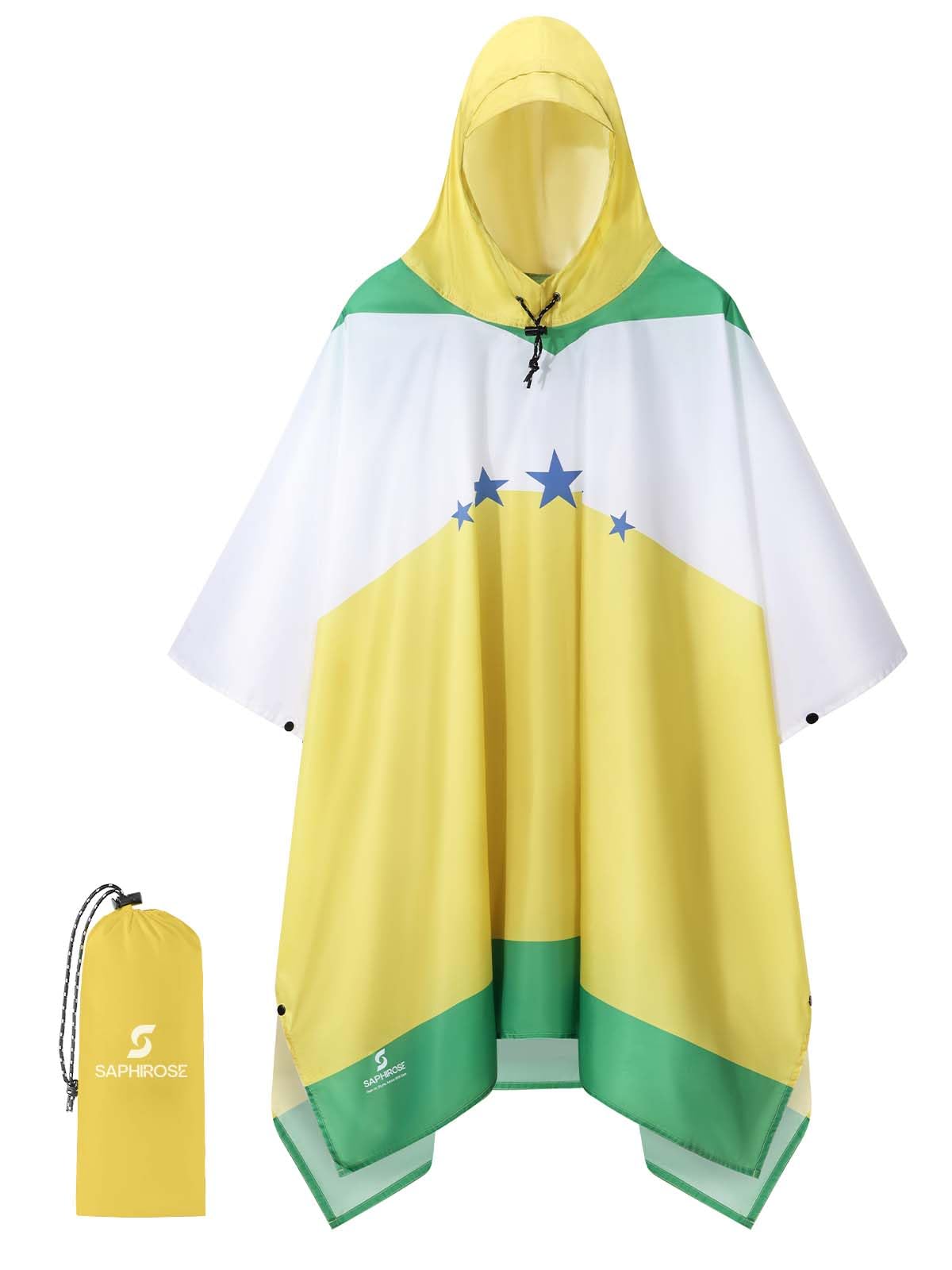 Hooded Waterproof Rain Poncho for Men and Women