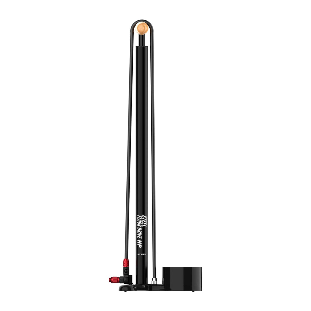 High Pressure Bicycle Floor Pump with Gauge for Presta and Schrader Valves