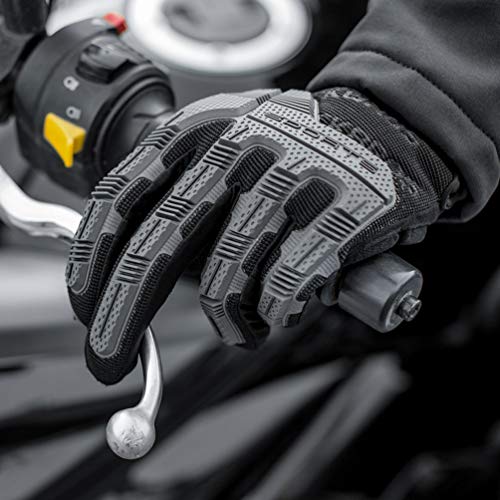 Gel Padded Touchscreen Mountain Bike Gloves with Knuckle Protection