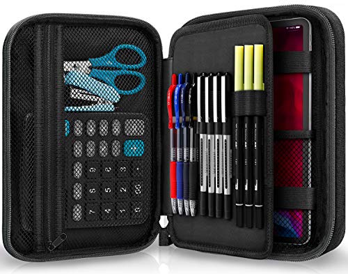 Large Capacity Pencil Case and Art Supply Organizer for School and Office