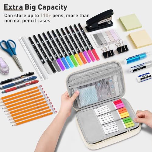 Large Capacity Pencil Case Organizer for Pens Pencils and Accessories