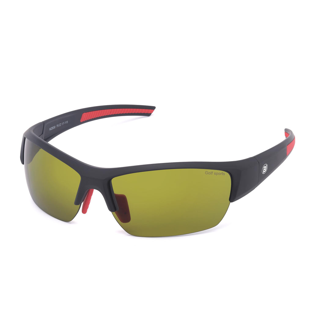 Wrap Semi Rimless Sports Sunglasses with UV400 Protection