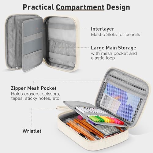 Large Capacity Pencil Case Organizer for Pens Pencils and Accessories