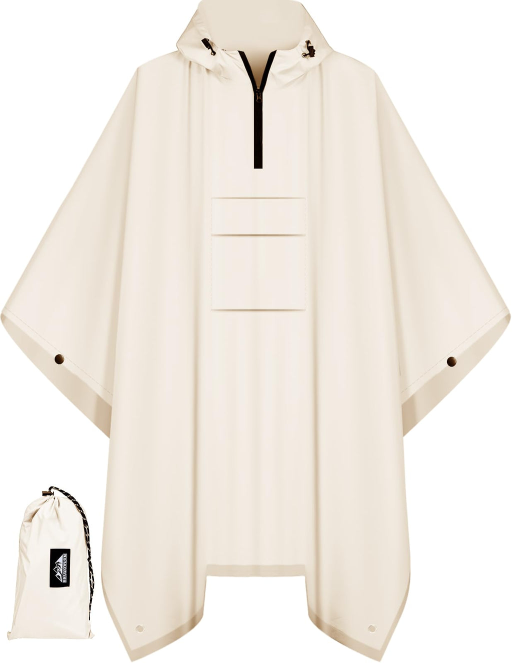 Waterproof 3 in 1 Rain Poncho and Ground Mat for Adults and Youth