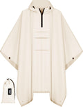 Waterproof 3 in 1 Rain Poncho and Ground Mat for Adults and Youth