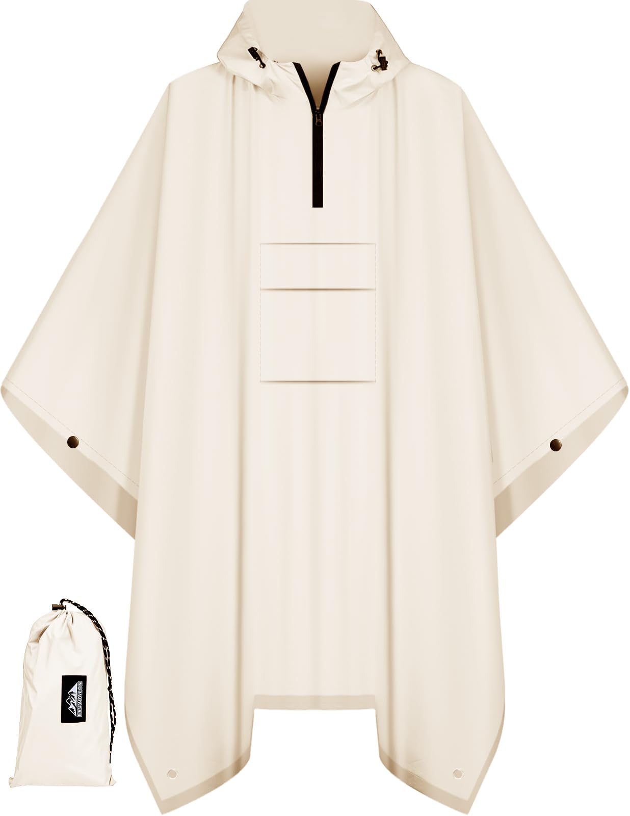 Waterproof 3 in 1 Rain Poncho and Ground Mat for Adults and Youth