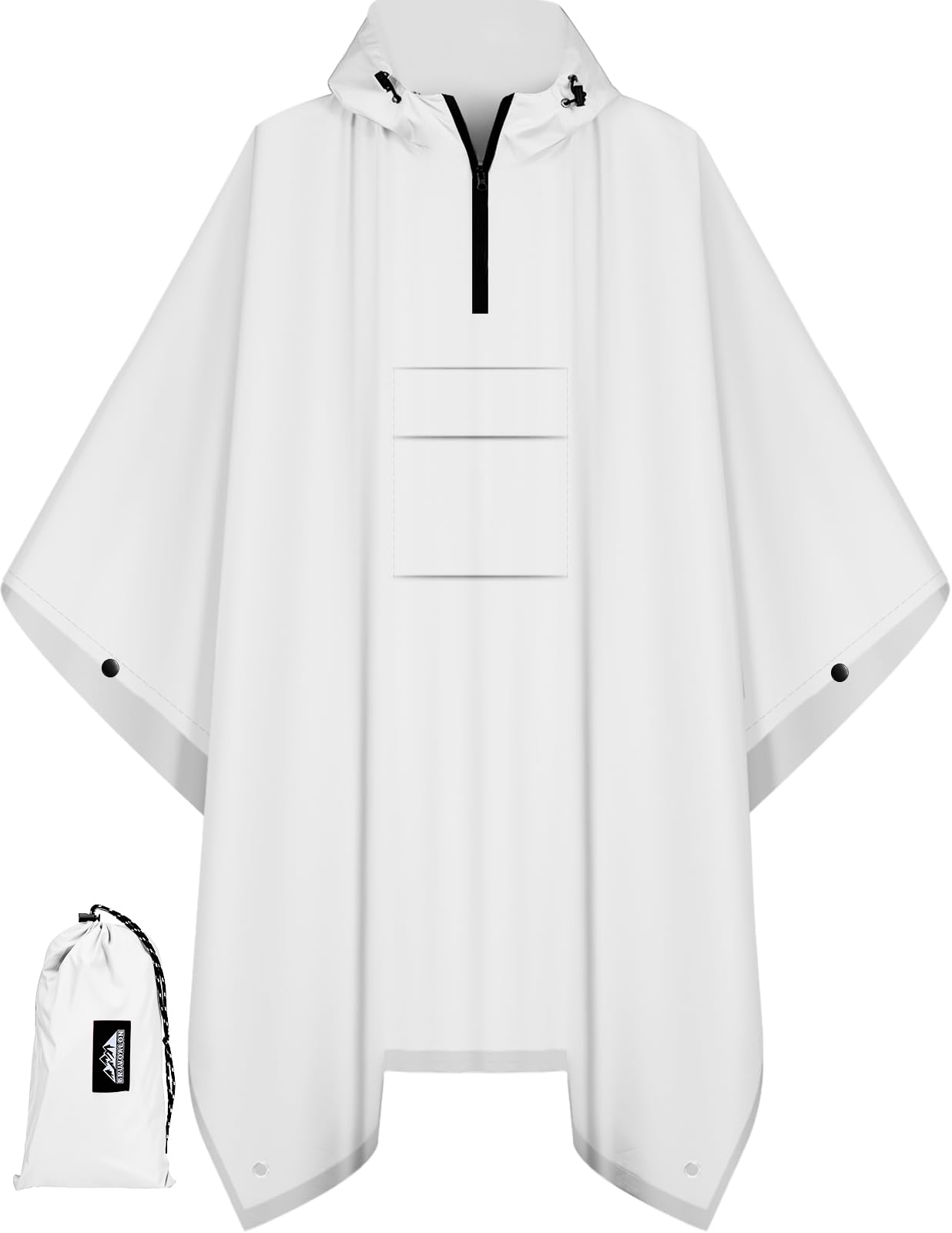 Waterproof 3 in 1 Rain Poncho and Ground Mat for Adults and Youth
