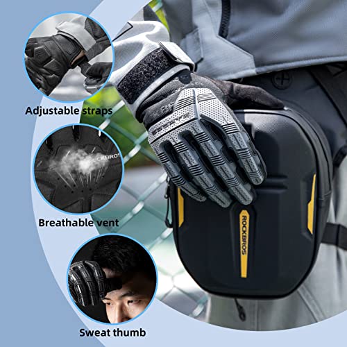 Gel Padded Touchscreen Mountain Bike Gloves with Knuckle Protection
