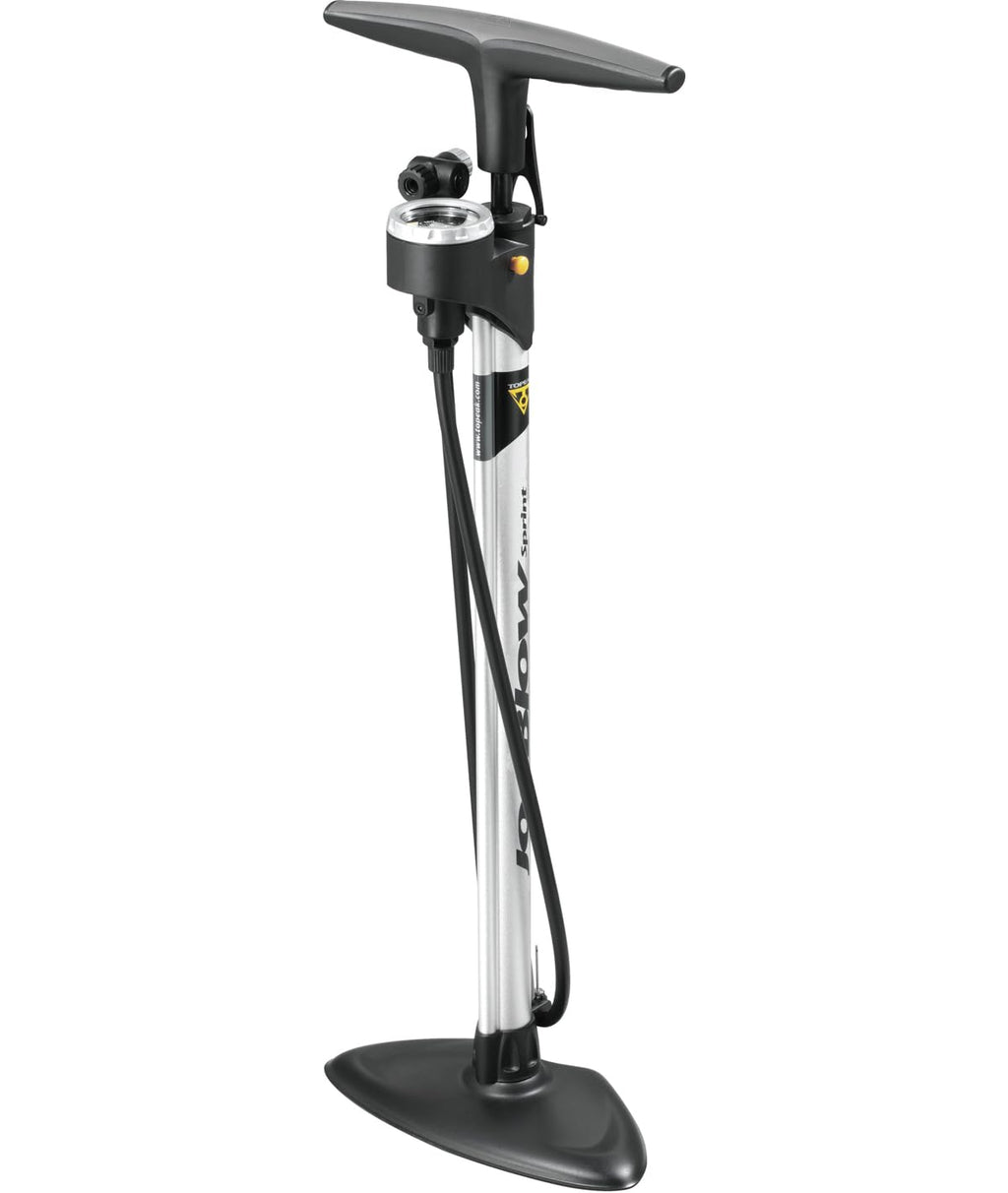High Pressure Bicycle Floor Pump with Gauge for Road MTB and Gravel Bikes