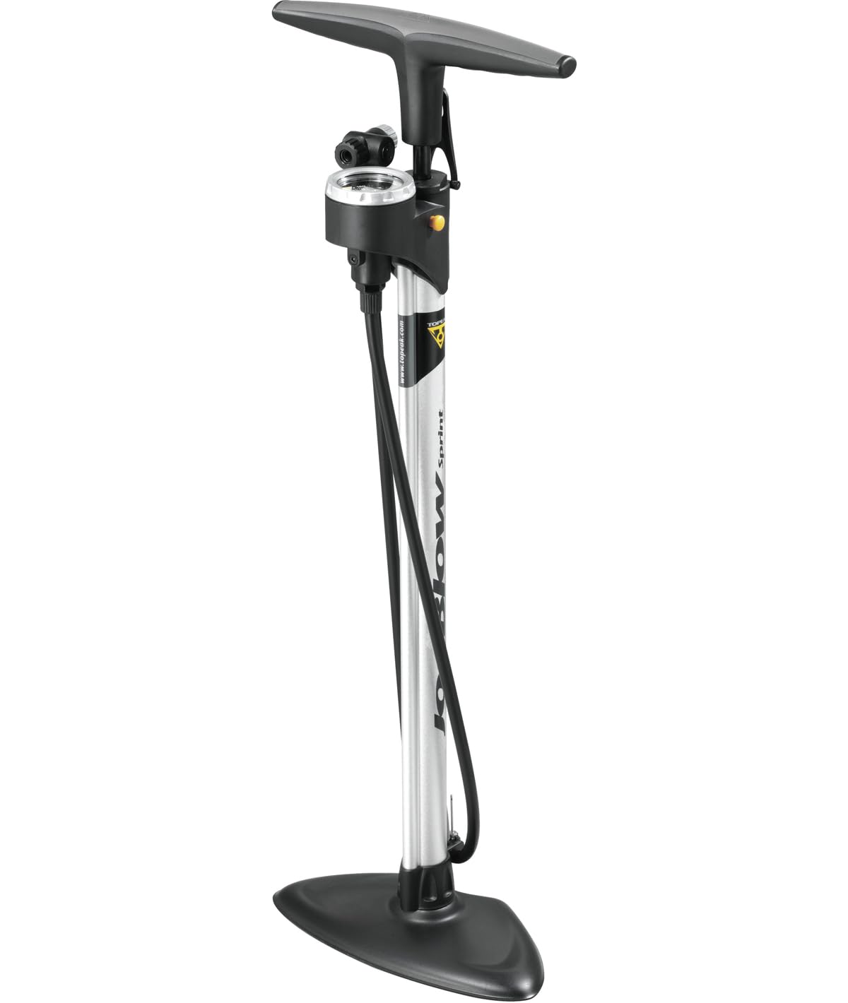 High Pressure Bicycle Floor Pump with Gauge for Road MTB and Gravel Bikes