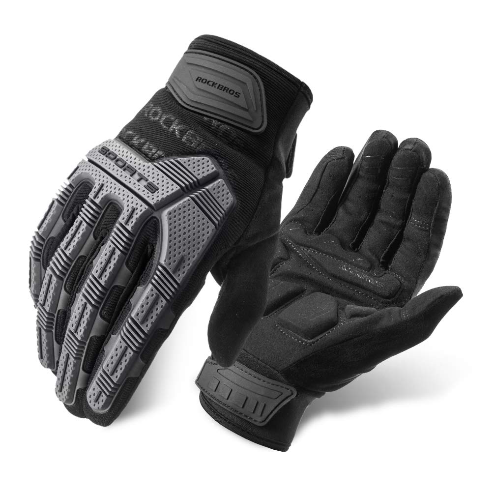 Gel Padded Touchscreen Mountain Bike Gloves with Knuckle Protection