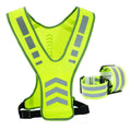 Reflective Running Safety Vest with Pocket for Night Cycling and Walking