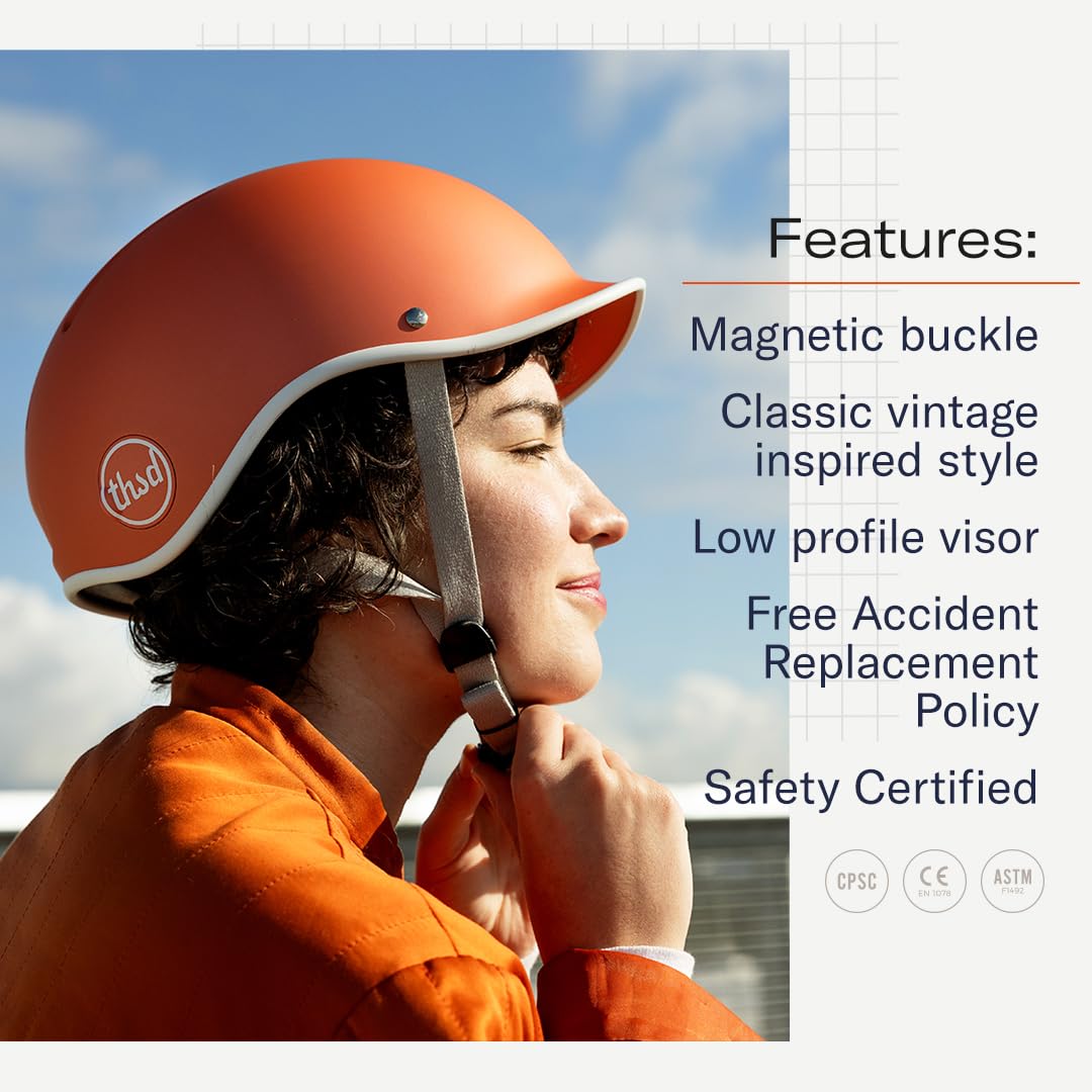 Low Profile Retro Commuter Cycling Helmet for Men and Women