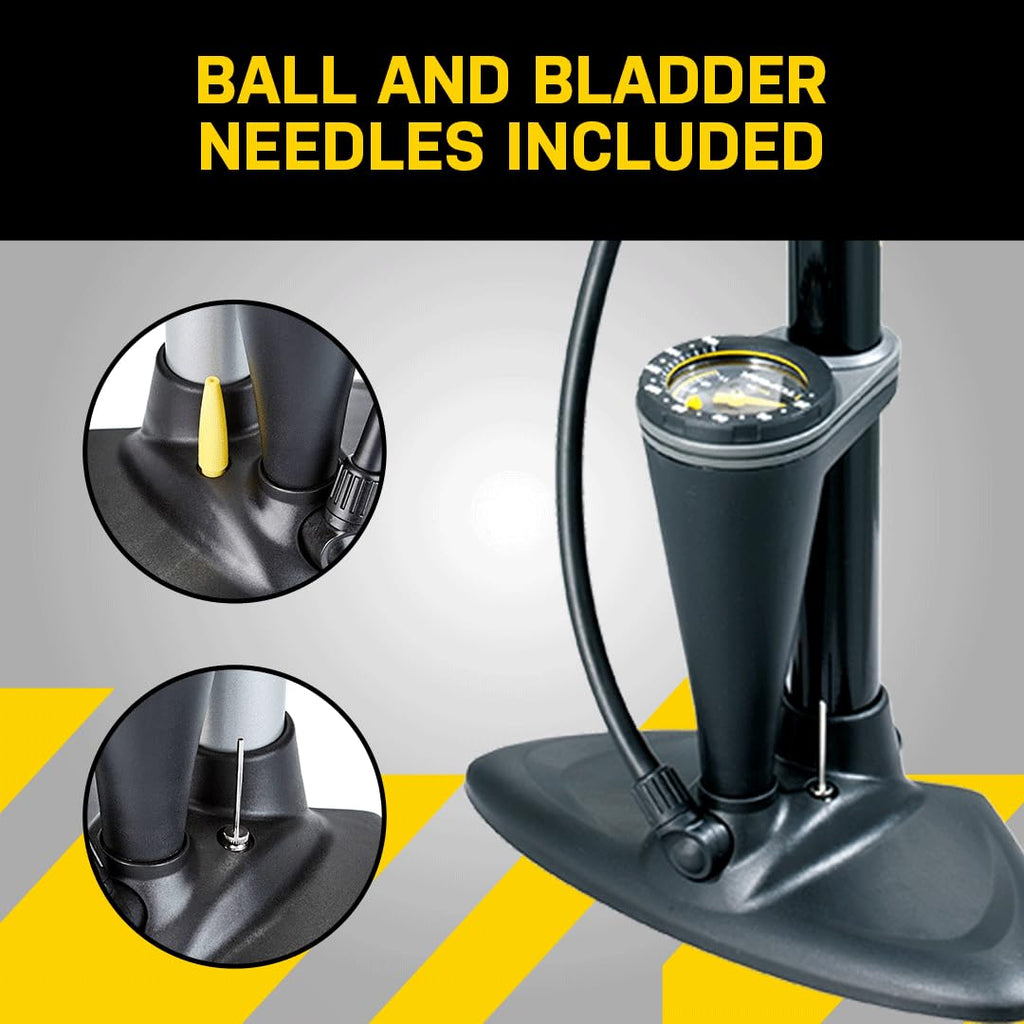 160 PSI Bicycle Floor Pump for Presta Schrader and Dunlop Valves
