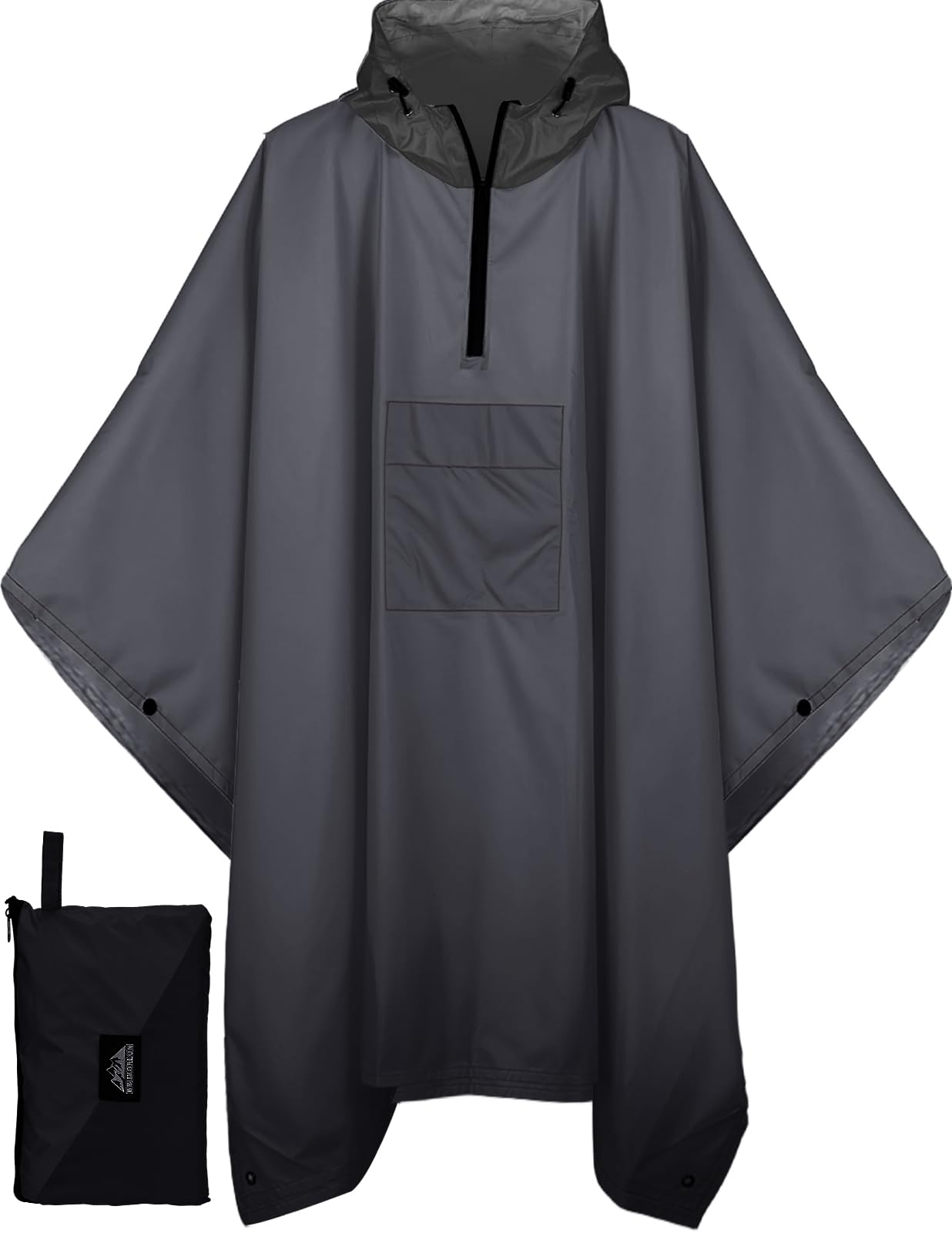 Waterproof 3 in 1 Rain Poncho and Ground Mat for Adults and Youth