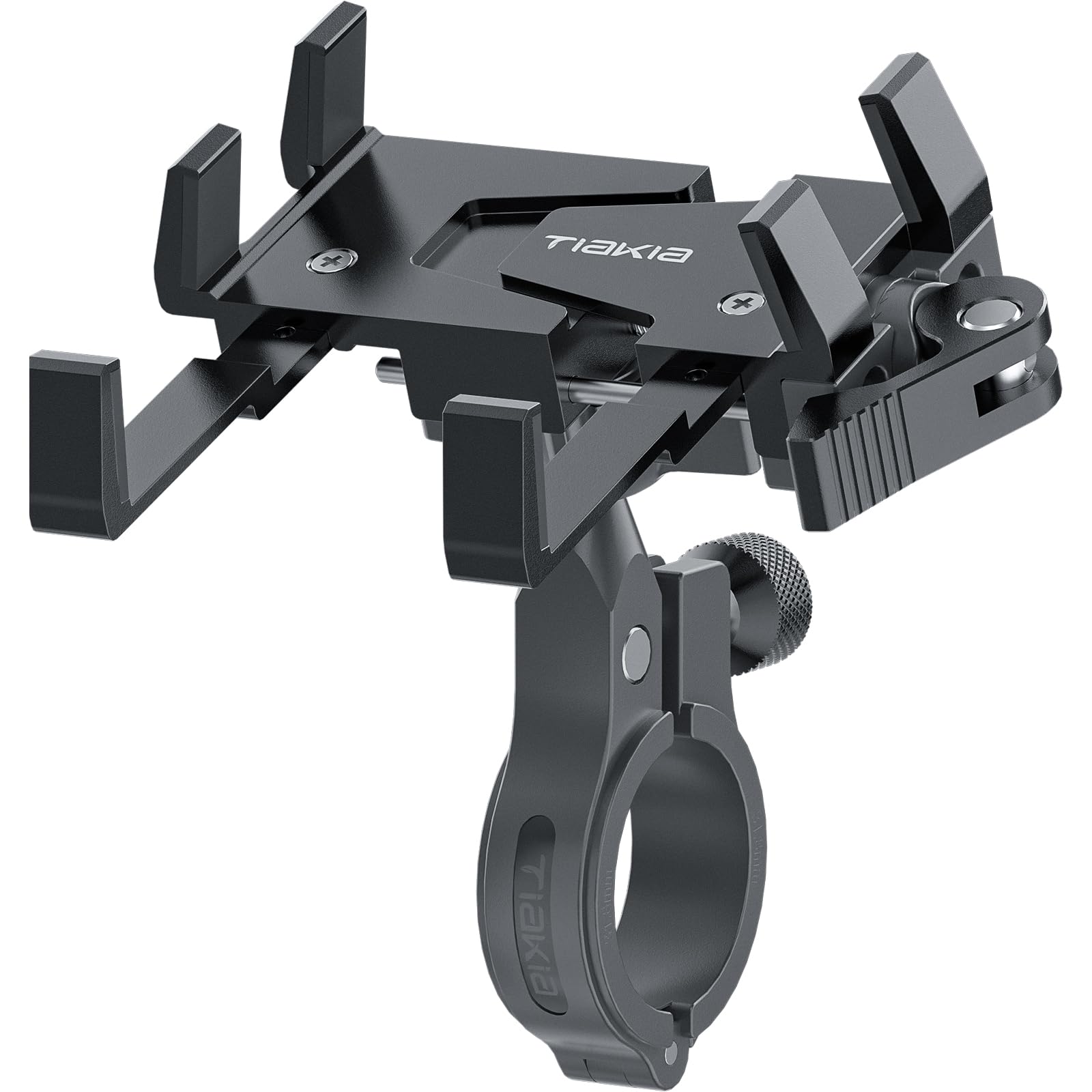Aluminum Handlebar Phone Mount with 360 Degree Rotation for Bikes
