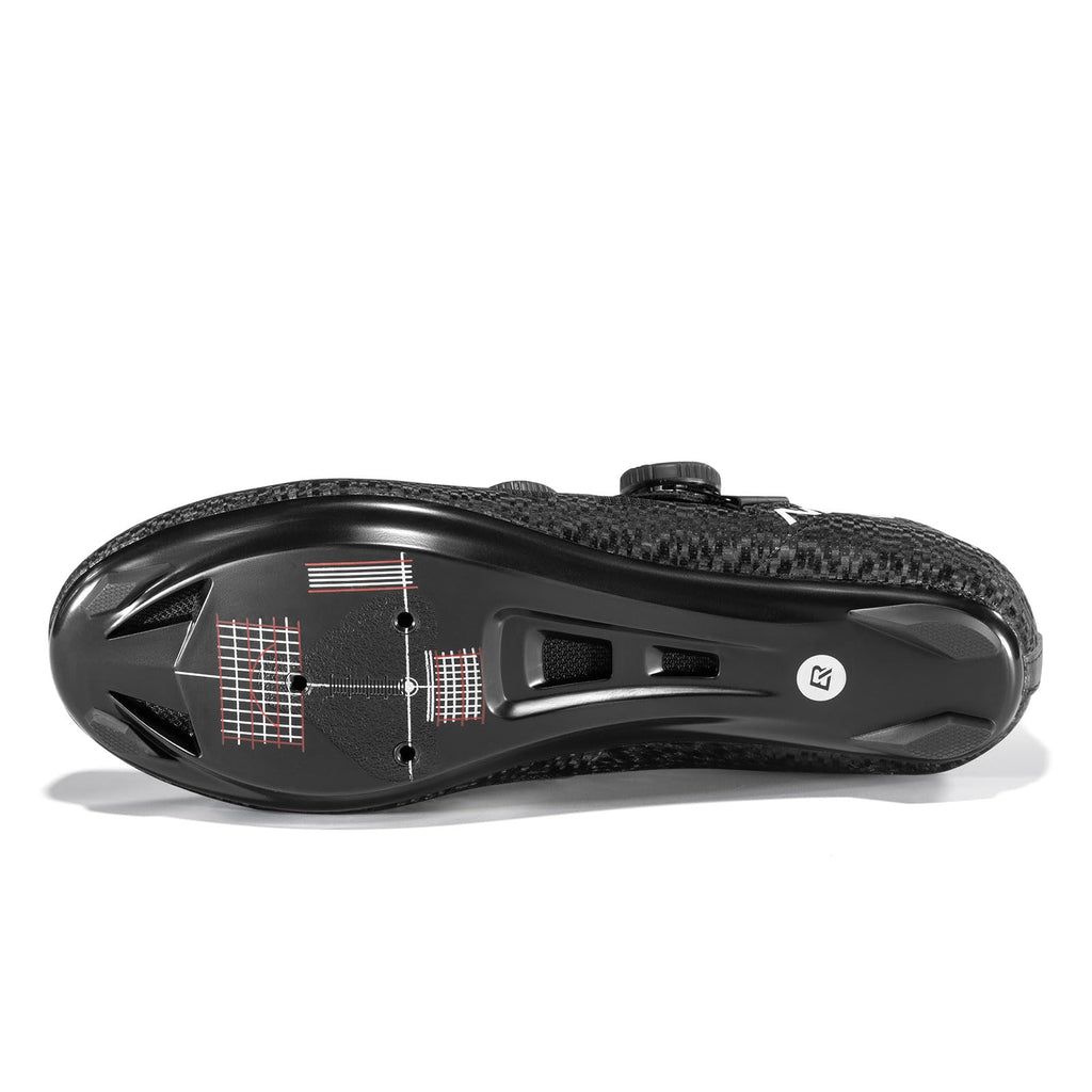 Unisex Breathable Clipless Road Cycling Shoes with Dual Dial Closure
