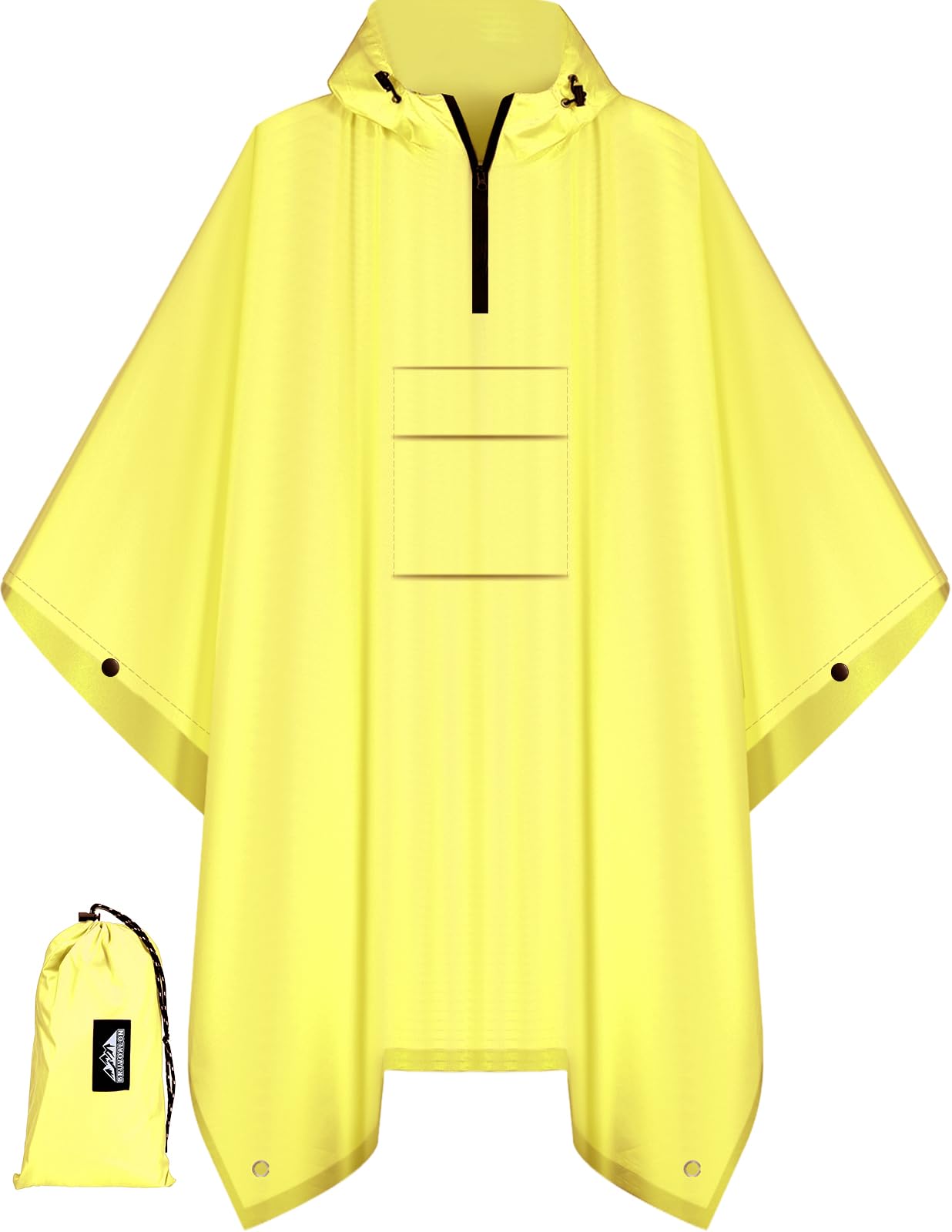 Waterproof 3 in 1 Rain Poncho and Ground Mat for Adults and Youth