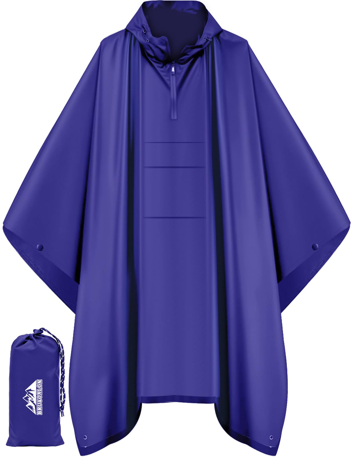 Waterproof 3 in 1 Rain Poncho and Ground Mat for Adults and Youth