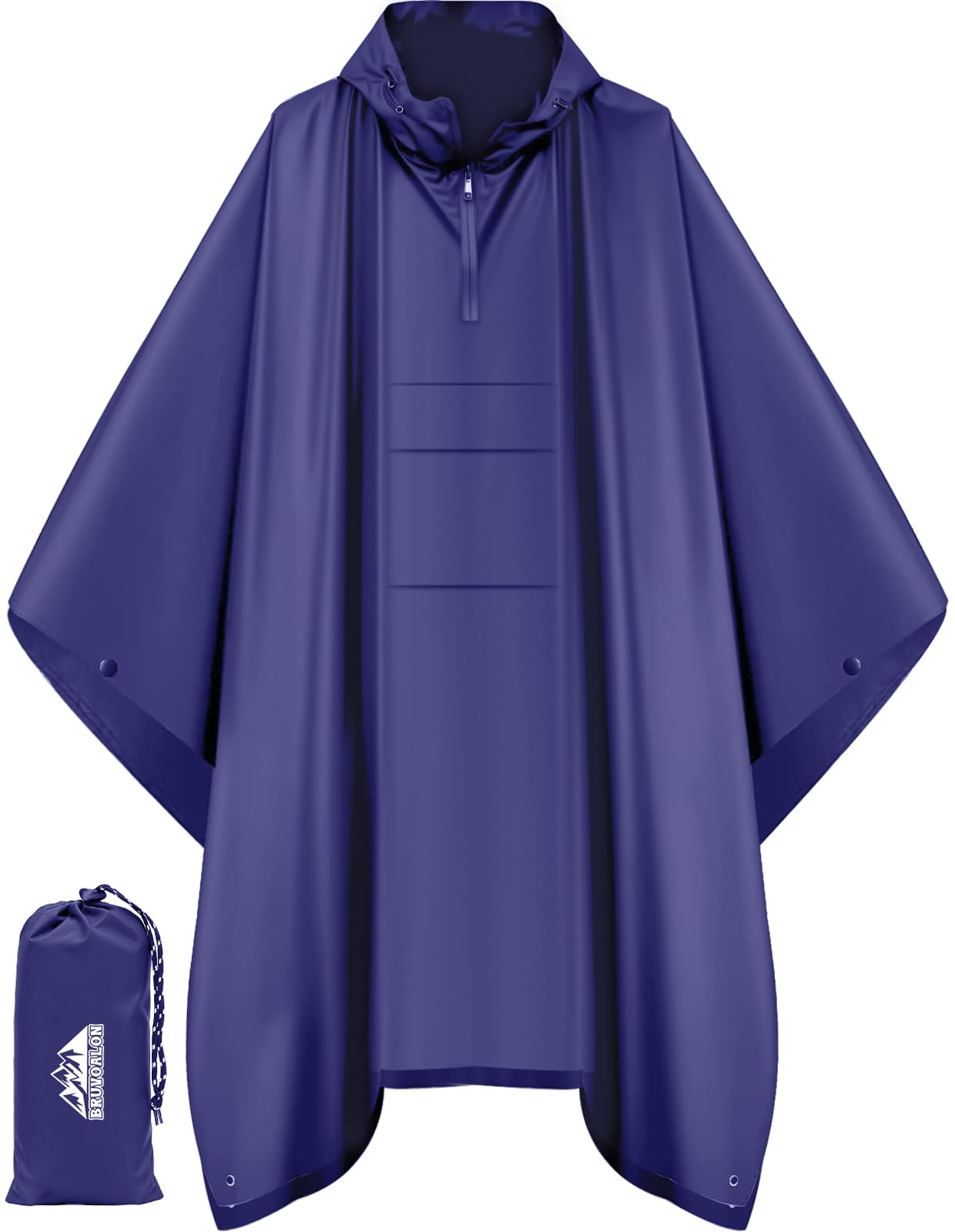 Waterproof 3 in 1 Rain Poncho and Ground Mat for Adults and Youth