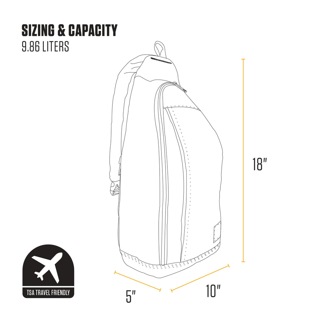 Durable Crossbody Sling Bag with Tablet Sleeve and Side Release Buckle