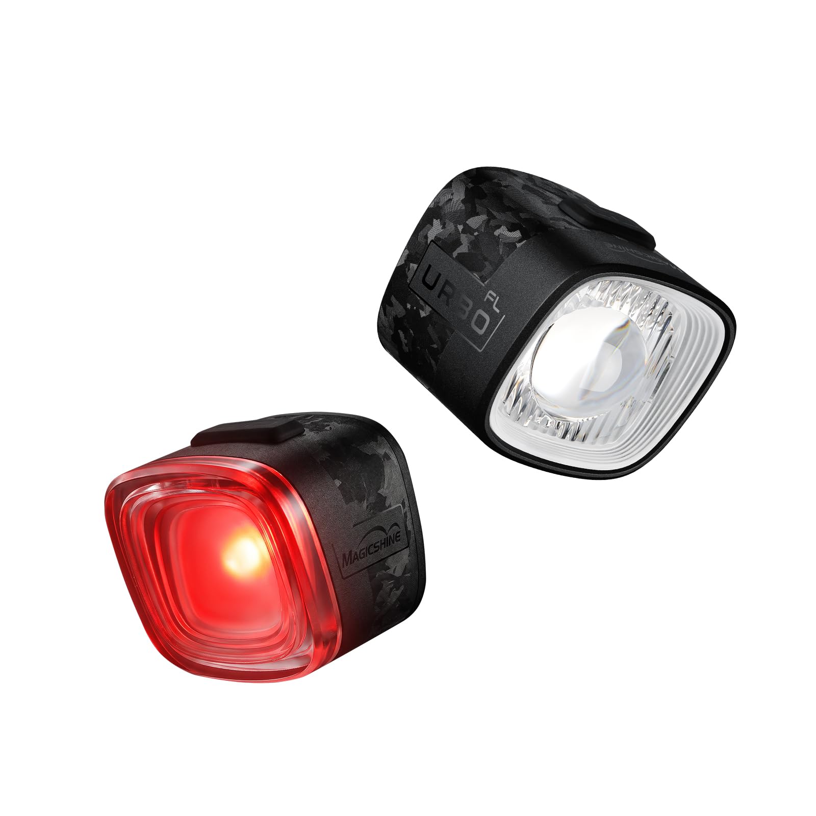 Front and Rear Bike Light Set with Brake Taillight and Auto On Off