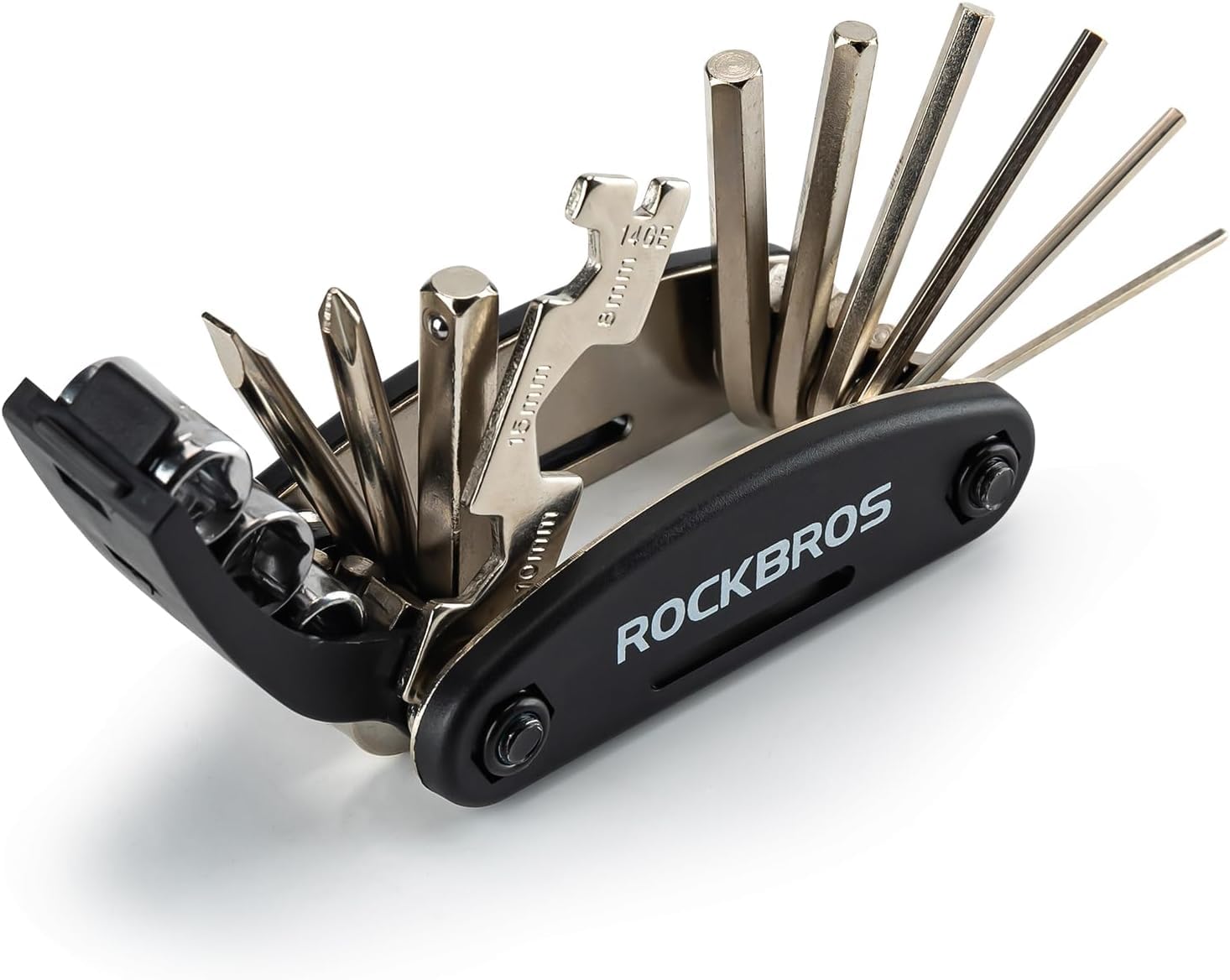 Portable 20 in 1 Folding Bike Multitool with Allen Wrench and Tire Levers