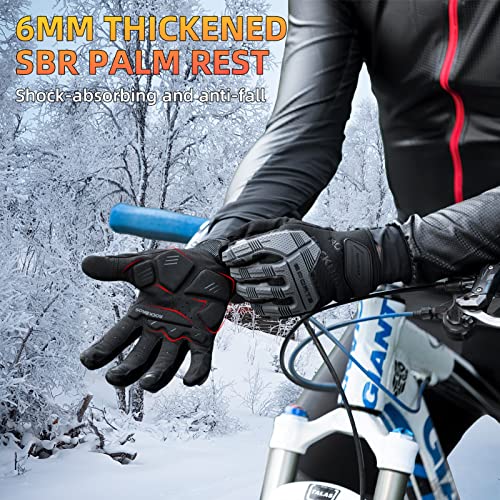 Gel Padded Touchscreen Mountain Bike Gloves with Knuckle Protection