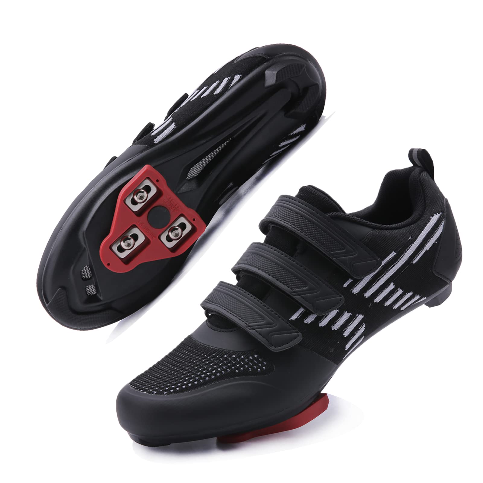 Unisex Clipless Cycling Shoes with Delta Cleats for Indoor Outdoor Riding
