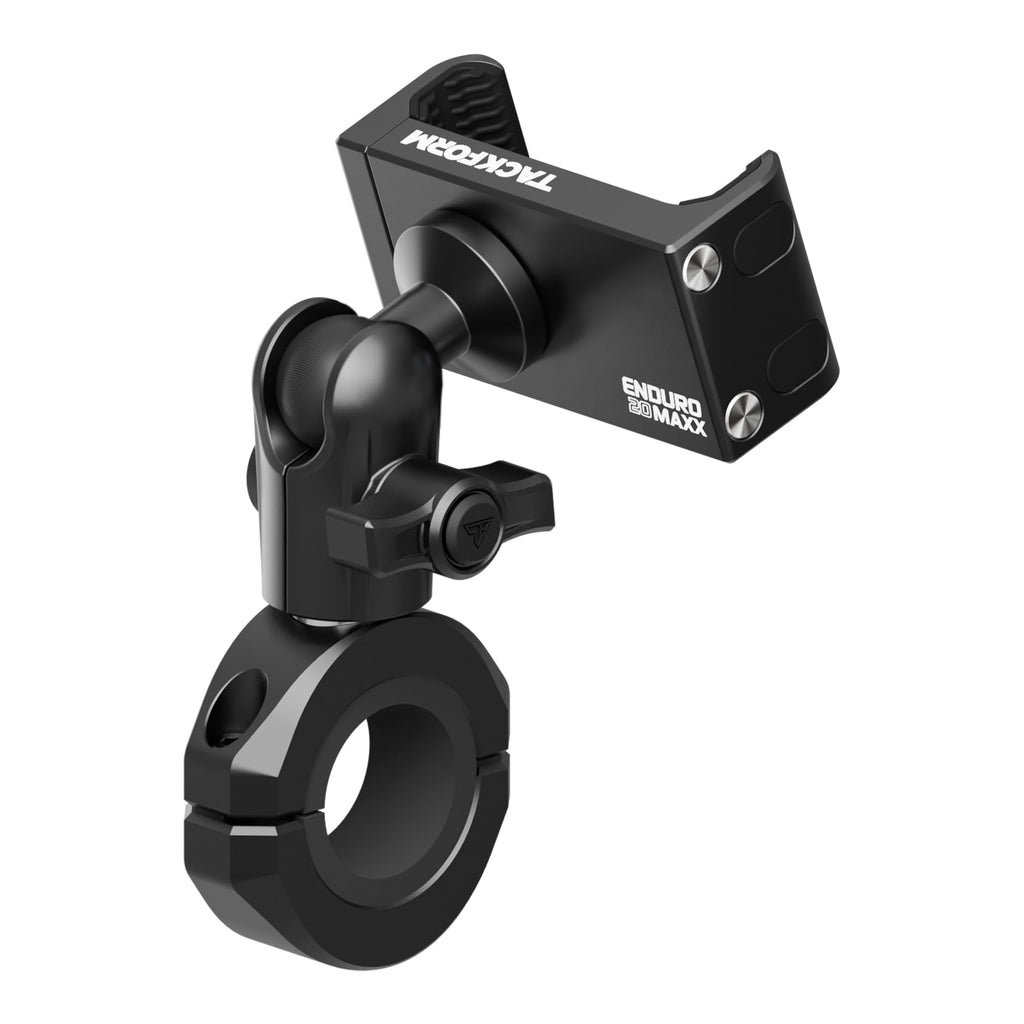 Motorcycle Phone Mount with Spring Cradle Universal Clamp and Short Arm