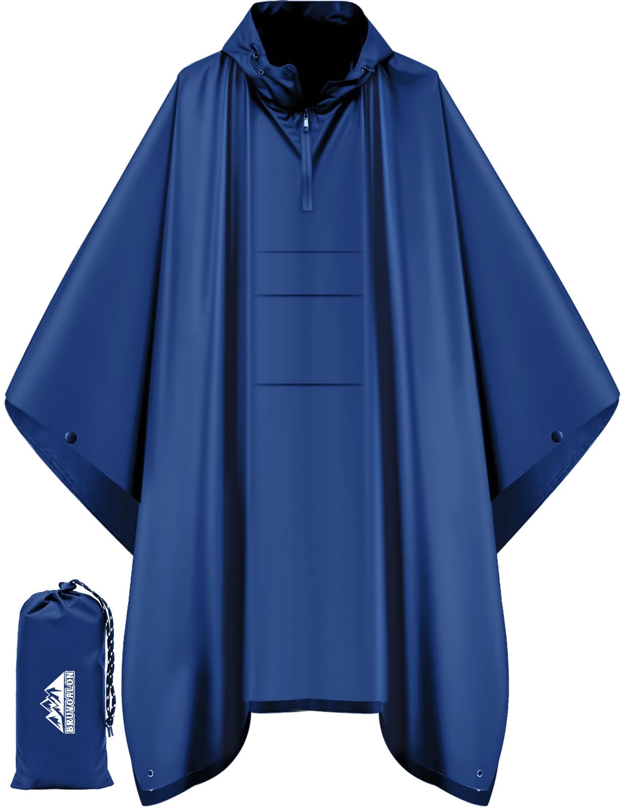 Waterproof 3 in 1 Rain Poncho and Ground Mat for Adults and Youth