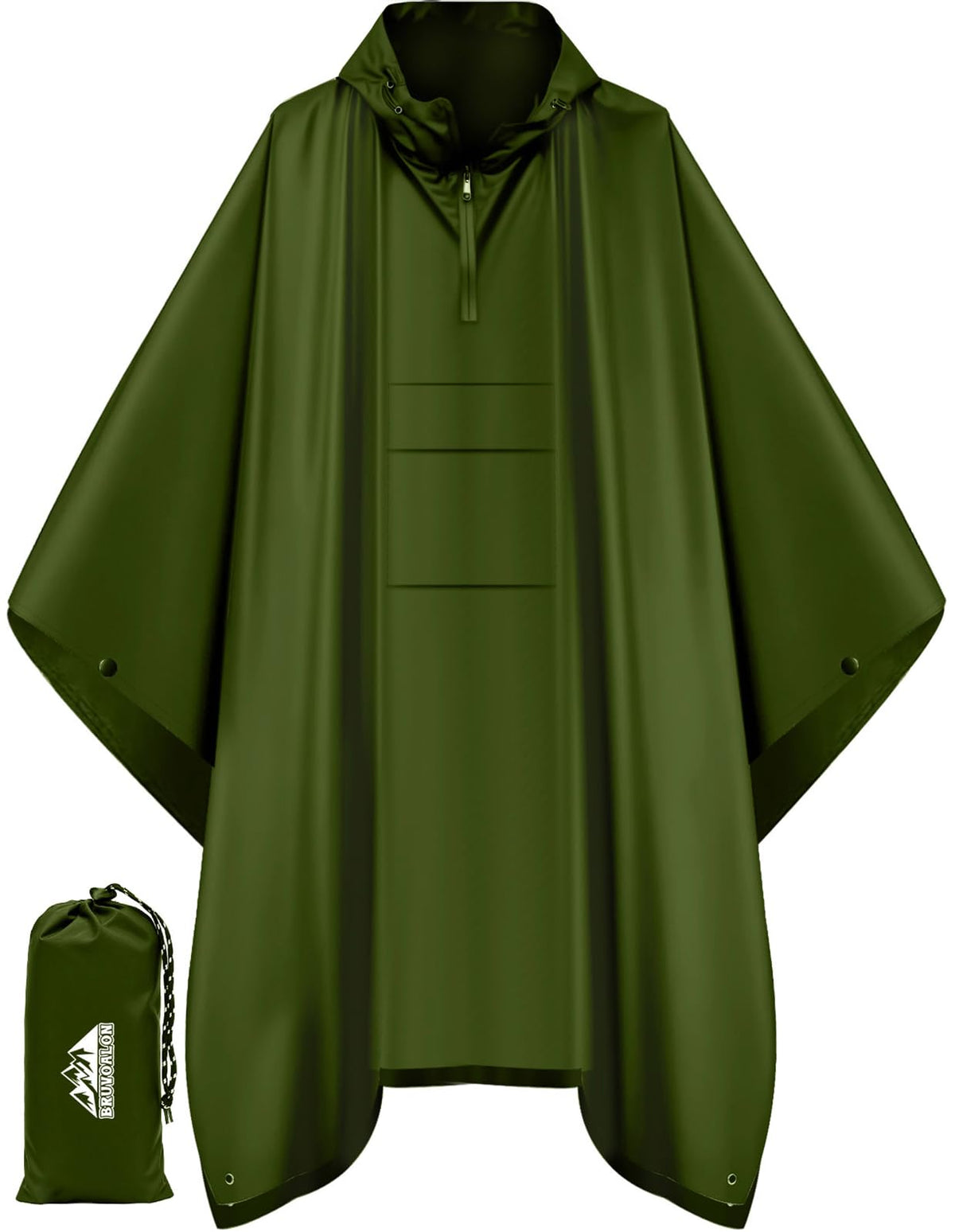 Waterproof 3 in 1 Rain Poncho and Ground Mat for Adults and Youth