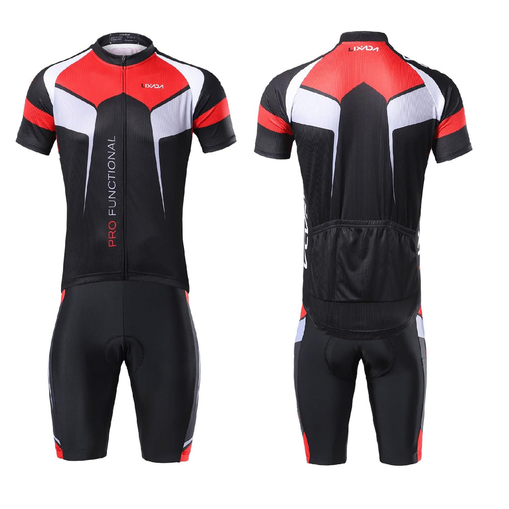 Mens Quick Dry Cycling Jersey and Padded Shorts Set