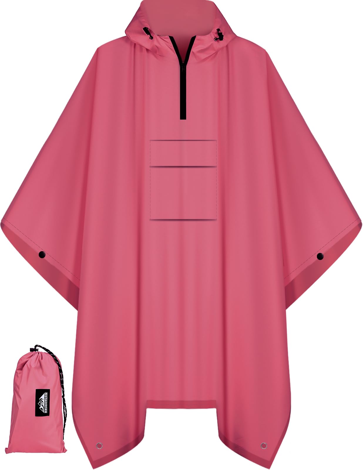 Waterproof 3 in 1 Rain Poncho and Ground Mat for Adults and Youth
