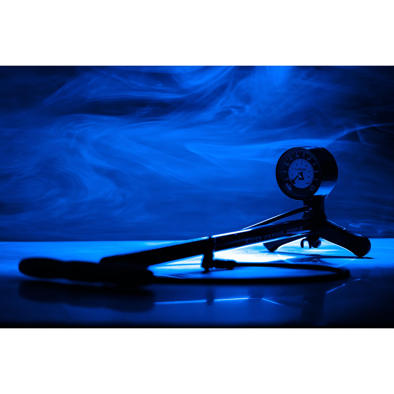 High Pressure Bicycle Floor Pump with Gauge for Presta and Schrader Valves