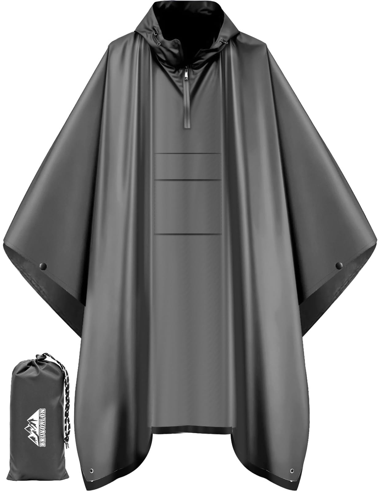 Waterproof 3 in 1 Rain Poncho and Ground Mat for Adults and Youth