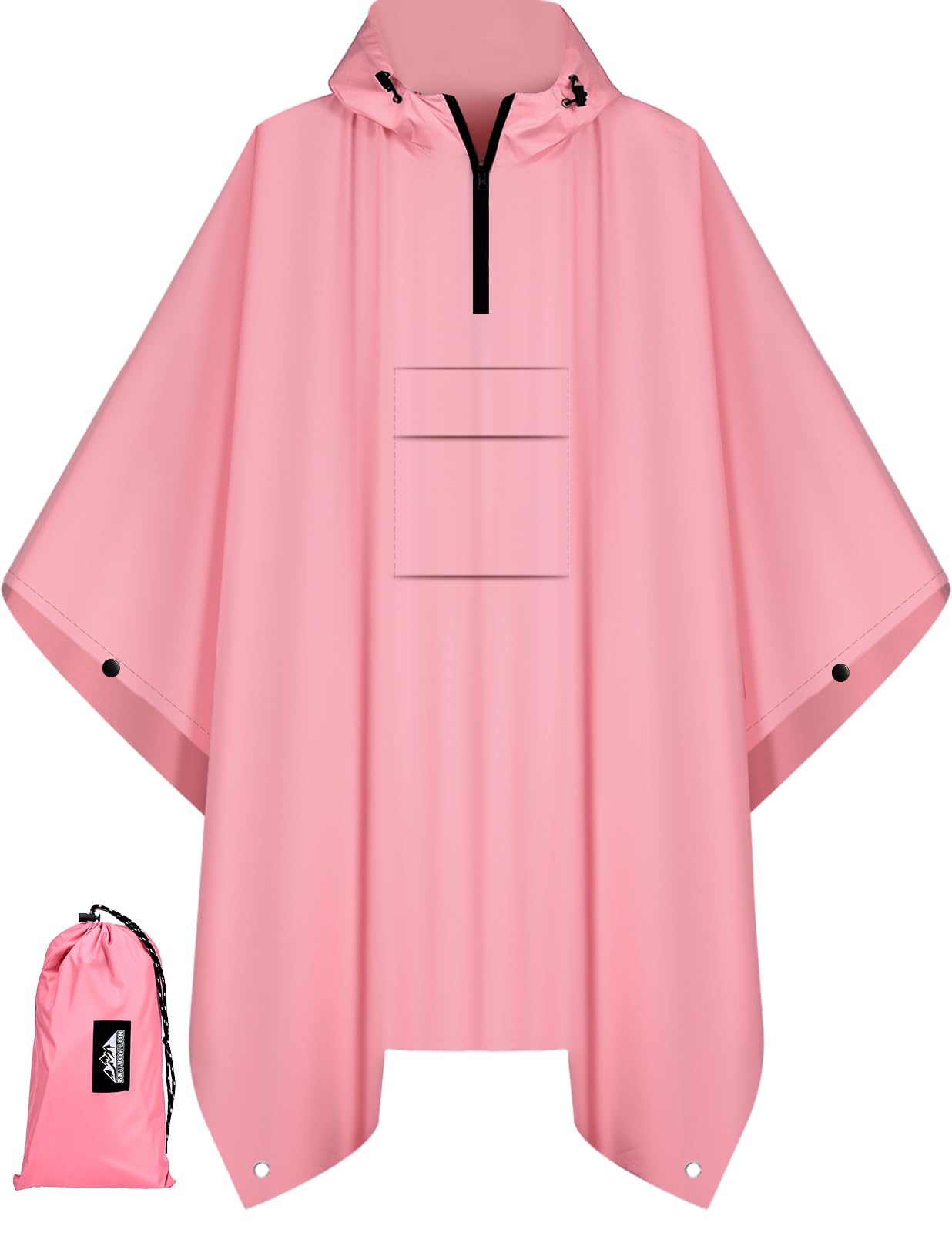 Waterproof 3 in 1 Rain Poncho and Ground Mat for Adults and Youth