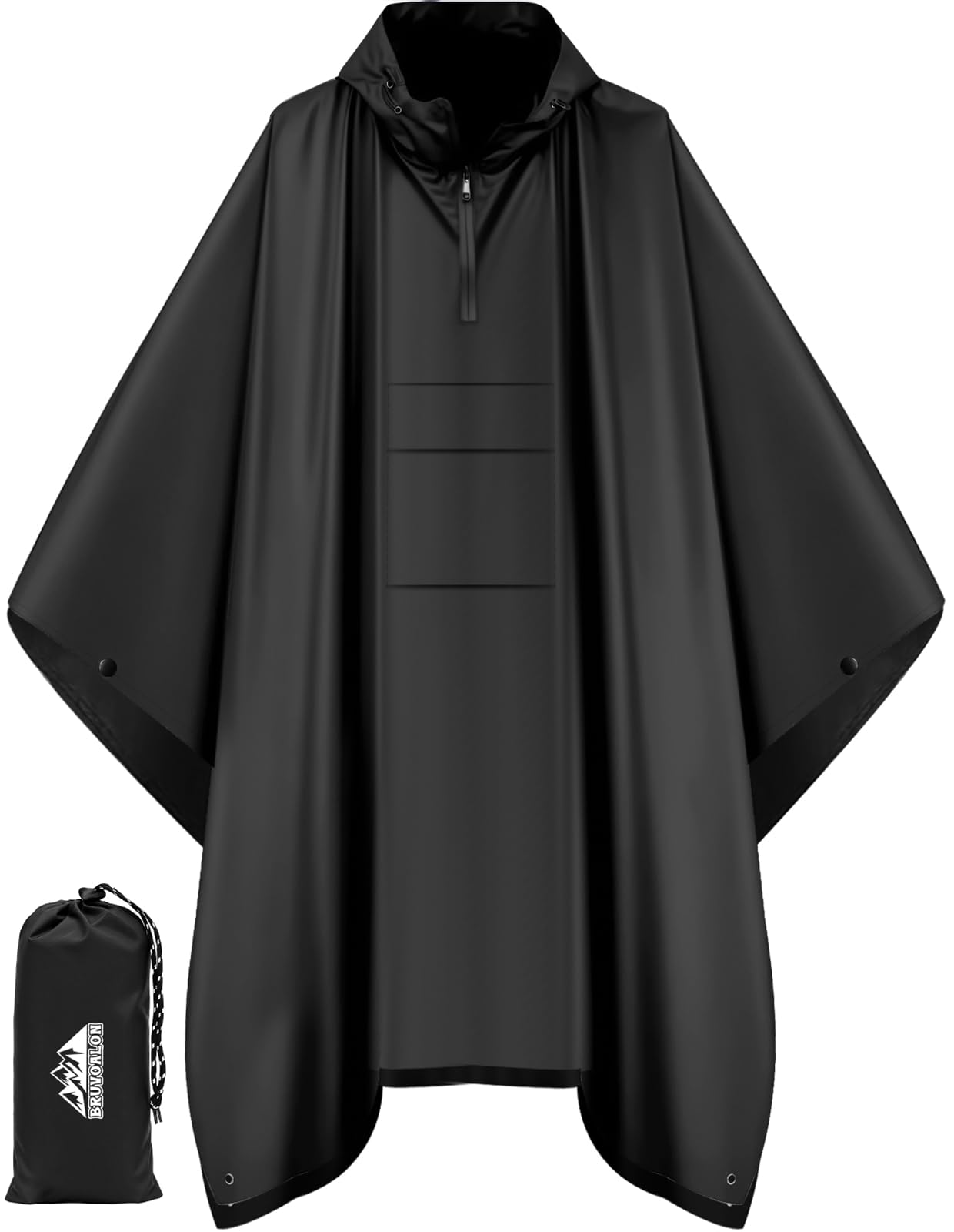 Waterproof 3 in 1 Rain Poncho and Ground Mat for Adults and Youth