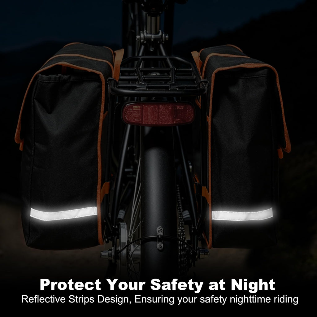 Waterproof 20L Bike Pannier Bags for Rear Rack Commuting and Travel