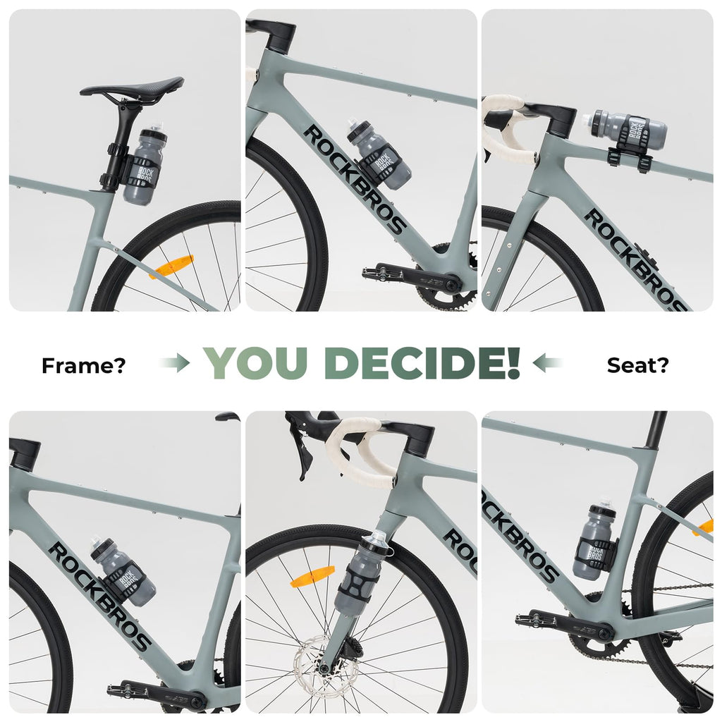 Magnetic Strap Bike Water Bottle Holder with Quick Release Button
