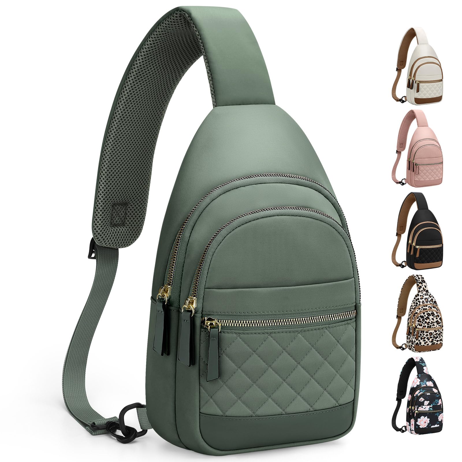 Waterproof Convertible Sling Crossbody Fanny Pack for Women and Men Travel