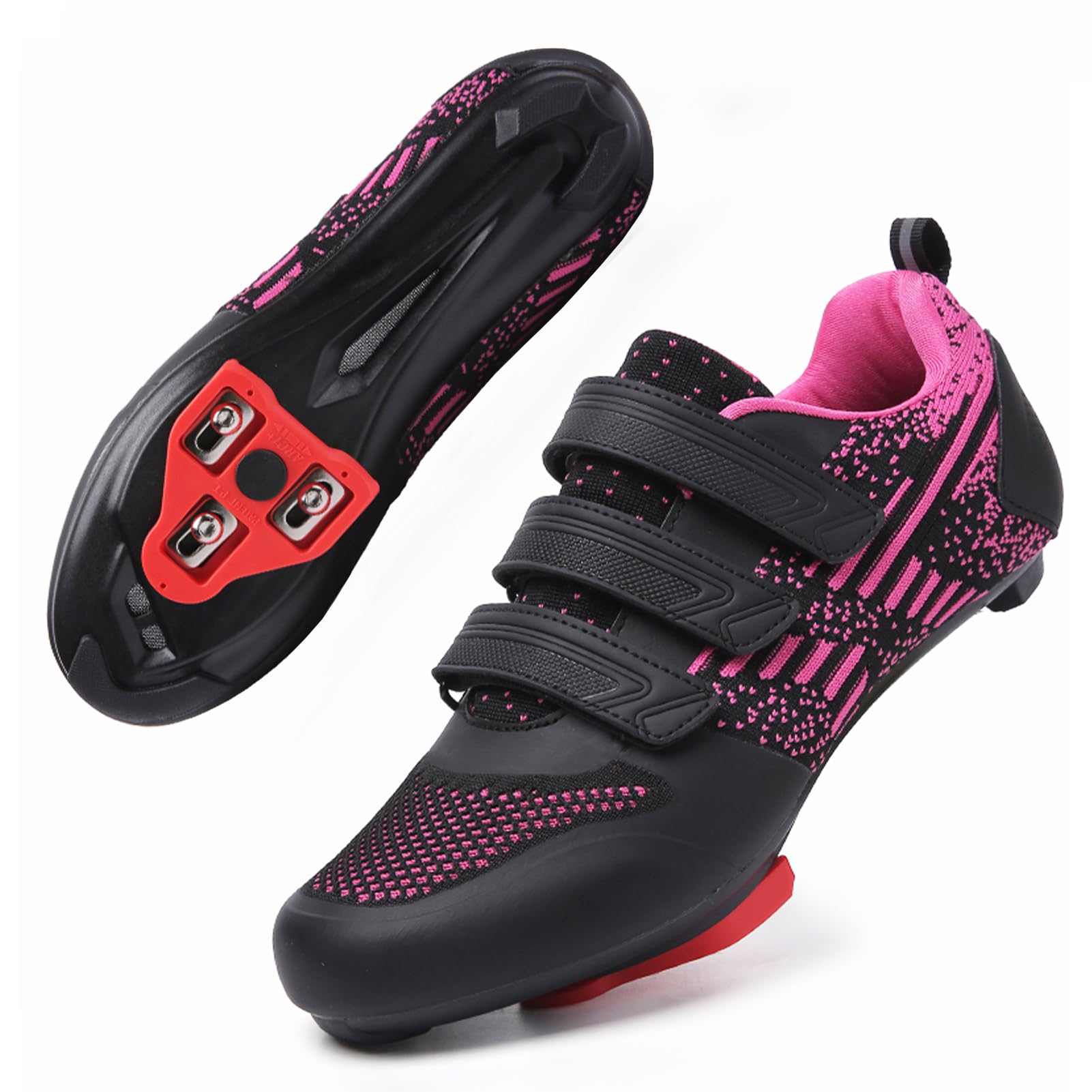 Unisex Clipless Cycling Shoes with Delta Cleats for Indoor Outdoor Riding