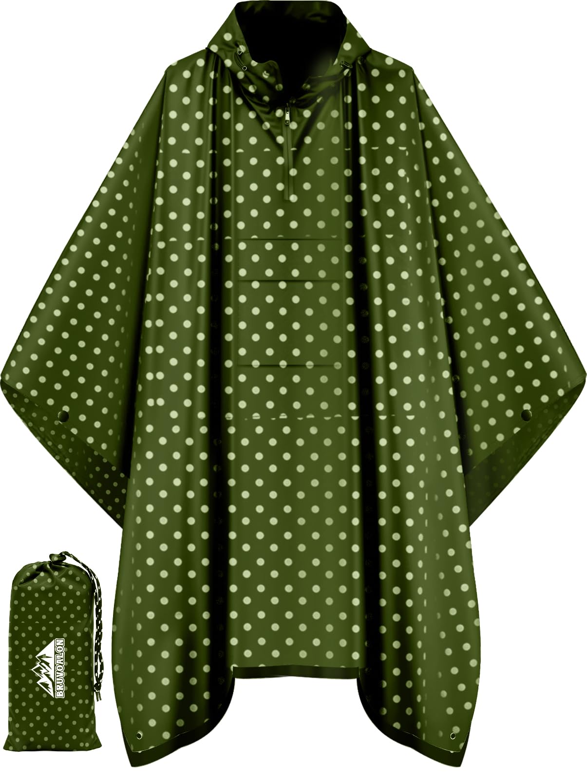 Waterproof 3 in 1 Rain Poncho and Ground Mat for Adults and Youth