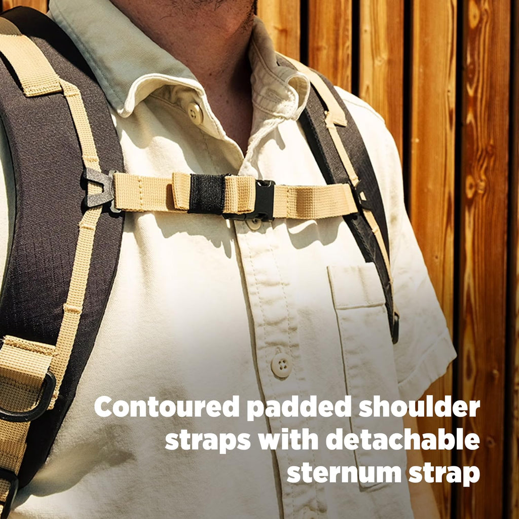 Rugged 25L Recycled Nylon Commuter Backpack with Laptop Sleeve