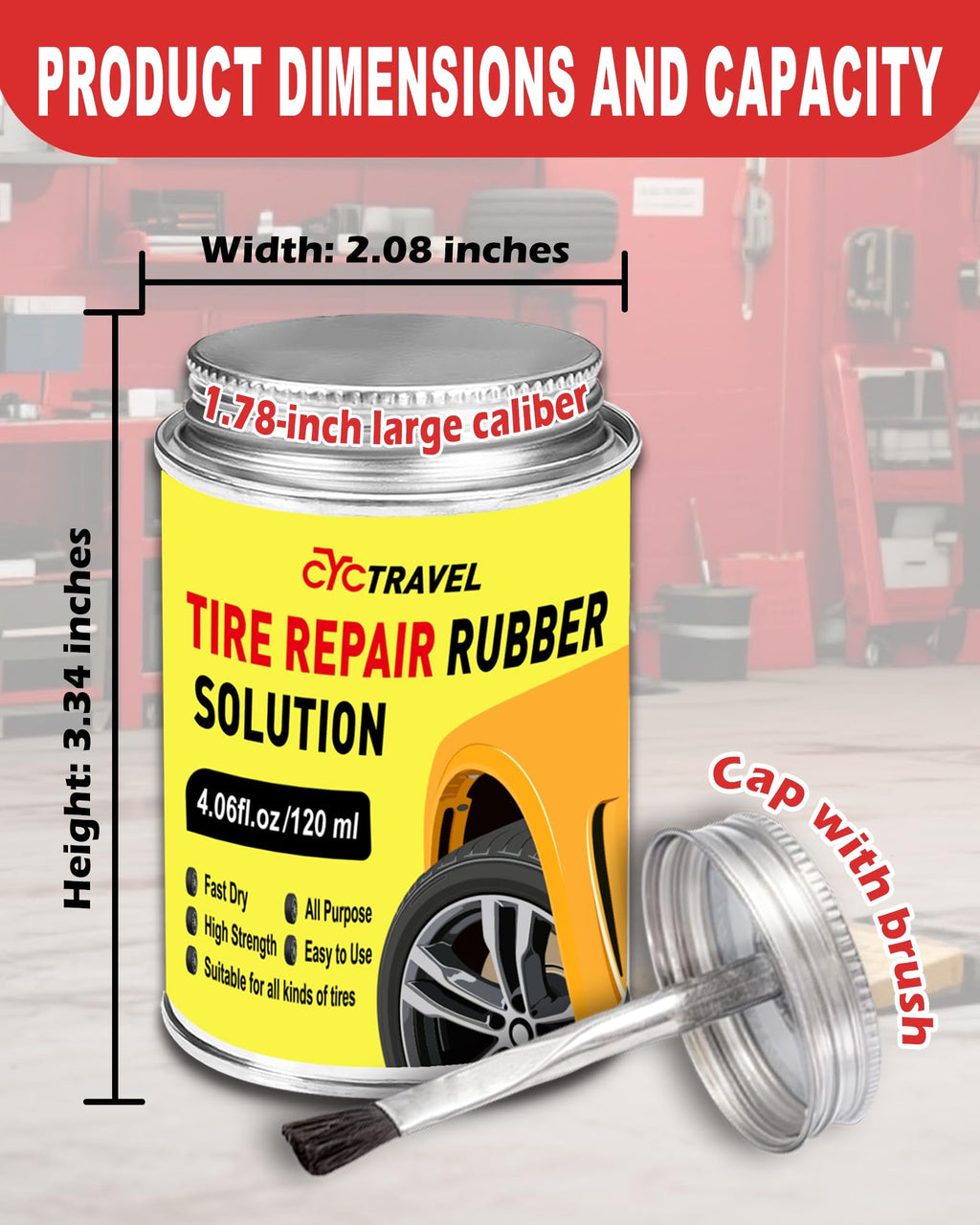 Bike Inner Tube Puncture Repair Kit with 20 Vulcanizing Patches